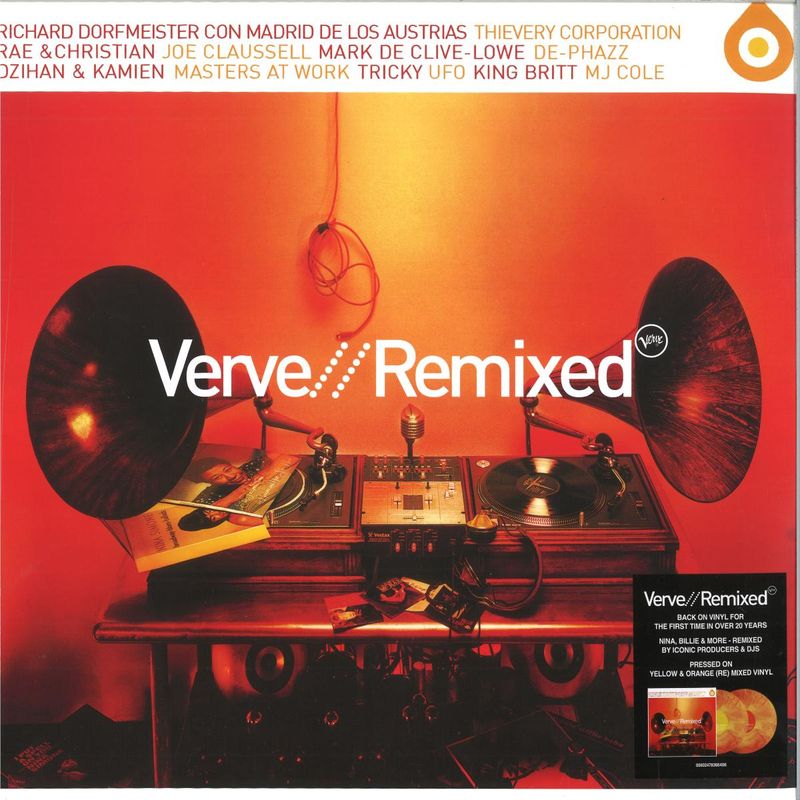 Various — Verve Remixed LP 2x12" vinyl cover