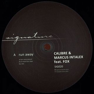 Calibre, Marcus Intalex, Fox — Run Away / Somethin Heavy vinyl cover