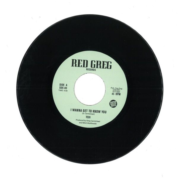 Tedi — I Wanna Get to Know You / Inst (7") vinyl cover