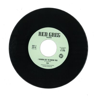 Tedi — I Wanna Get to Know You / Inst (7") vinyl cover