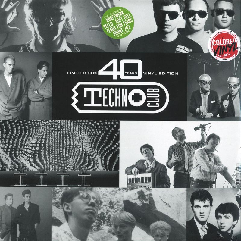 Various — 40 Years Techno Club - The 80s 2x12" vinyl cover