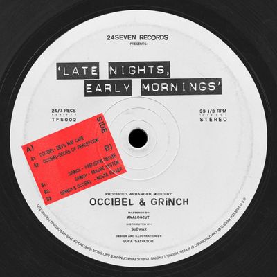Occibel, GRiNCH — Late Nights, Early Mornings vinyl cover