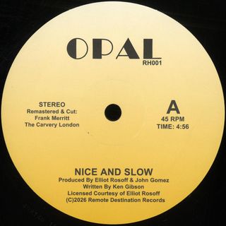 Opal — NICE AND SLOW vinyl cover