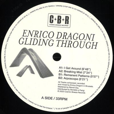 Enrico Dragoni — GLIDING THROUGH EP vinyl cover