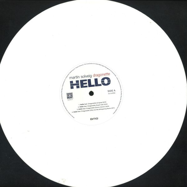 Martin Solveig, Dragonette — Hello vinyl cover