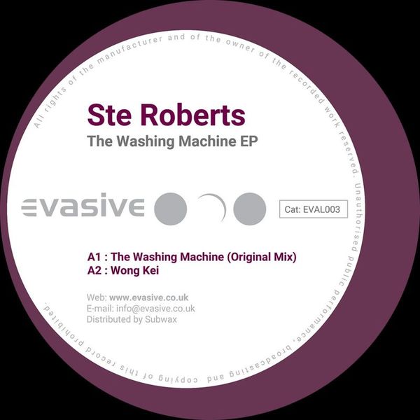 Ste Roberts — The Washing Machine EP (Incl. Rob Pearson Remix) vinyl cover