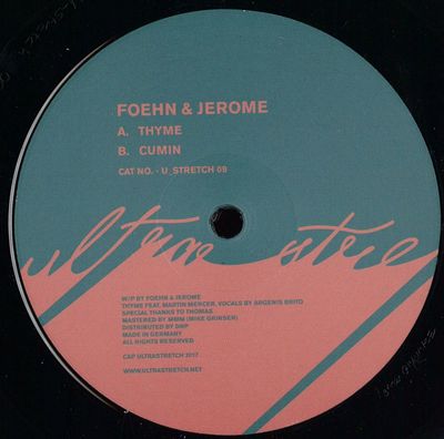 Foehn, Jerome — Thyme/cumin vinyl cover