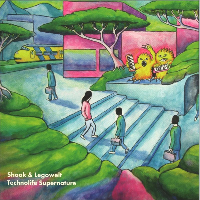 Shook, Legowelt — Technolife Supernature vinyl cover