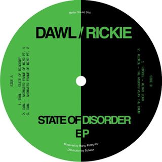 Dawl, Rickie — State of Disorder EP vinyl cover