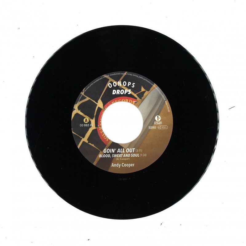 Andy Cooper(Ugly Duckling) — Hot Off The Chopping Block 45 vinyl cover