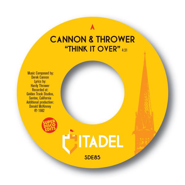 Cannon, Thrower — Thinking It Over / I’m In Love With You (7") vinyl cover