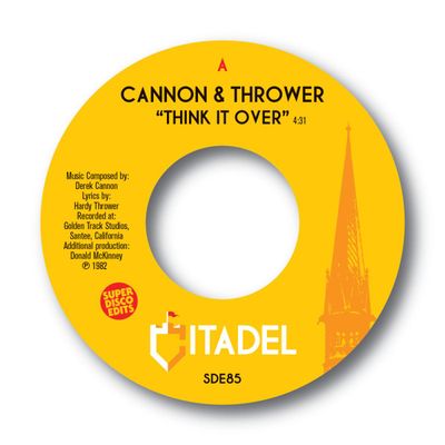 Cannon, Thrower — Thinking It Over / I’m In Love With You (7") vinyl cover