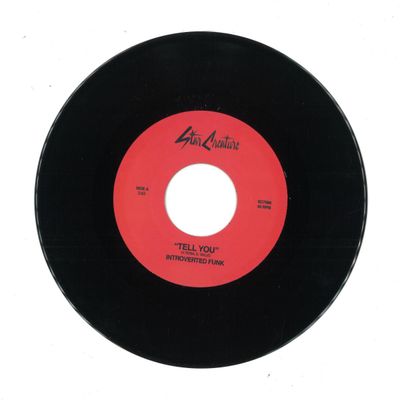 Introverted Funk — Tell You / Fan Out 7" vinyl cover