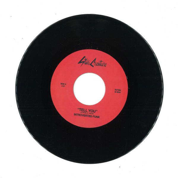 Introverted Funk — Tell You / Fan Out 7" vinyl cover