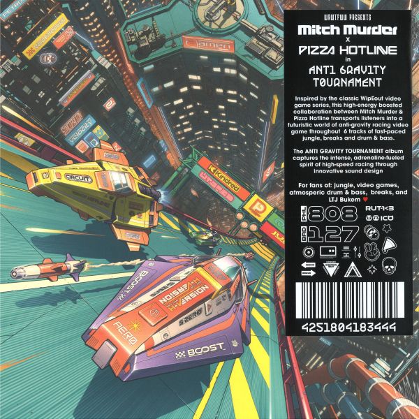 Mitch Murder X Pizza Hotline — Anti Gravity Tournament (LP) vinyl cover