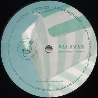 Various — Palavas Remix Sampler Volume 1 vinyl cover