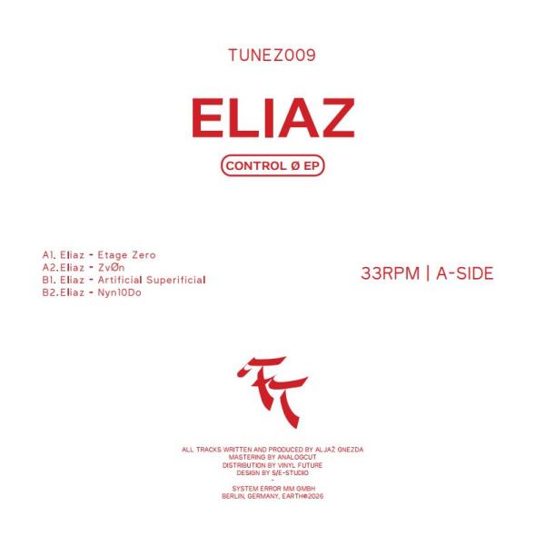 Eliaz — Control O EP vinyl cover