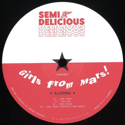 Aldonna — Girls From Mars EP vinyl cover