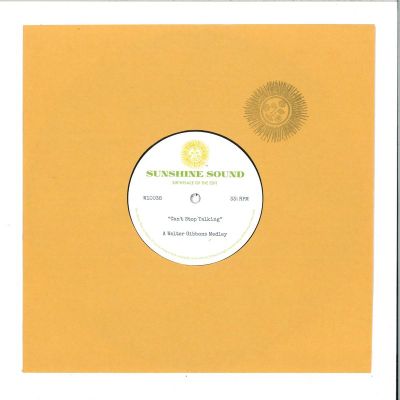 Walter Gibbons — CAN'T STOP TALKING vinyl cover