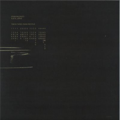 Stian Balducci, Kjetil Jerve — TOKYO TAPES: PIANO RECYCLE LP 2x12" vinyl cover