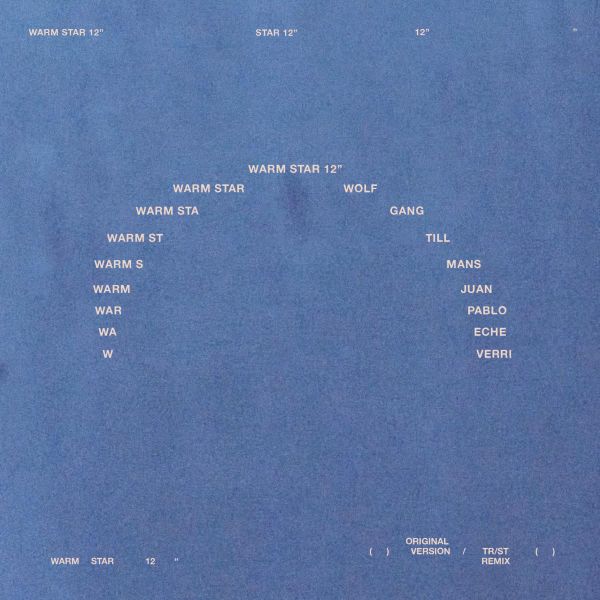 Wolfgang Tillmans, Juan Pablo Echeverri — Warm Star vinyl cover