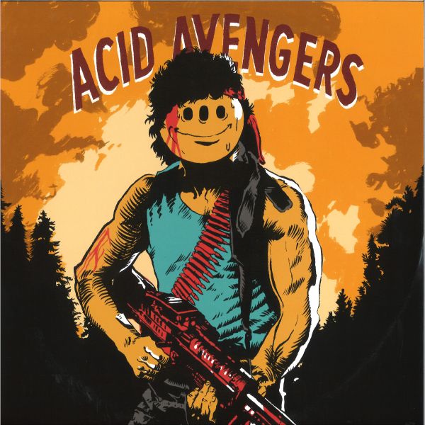 dynArec / Captain Mustache — Acid Avengers 022 EP vinyl cover