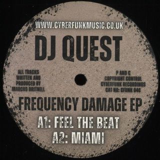 DJ Quest — Frequency Damage EP vinyl cover