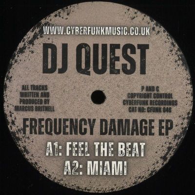 DJ Quest — Frequency Damage EP vinyl cover