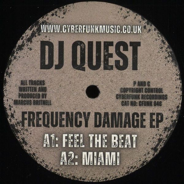 DJ Quest — Frequency Damage EP vinyl cover