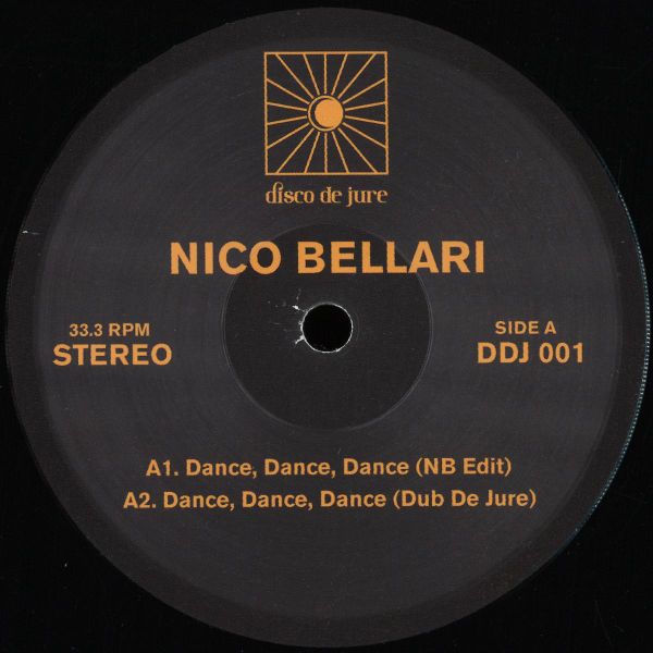 Nico Bellari — Dance Dance Dance vinyl cover