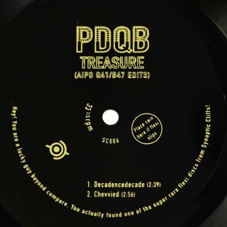 pdqb — Treasure (Flexi Disc 7") vinyl cover
