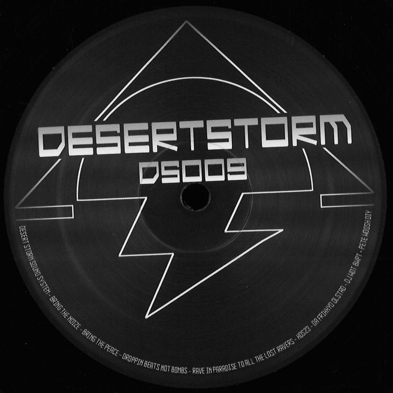 Damian Hender Son, D-Omen — Ravestorm EP vinyl cover