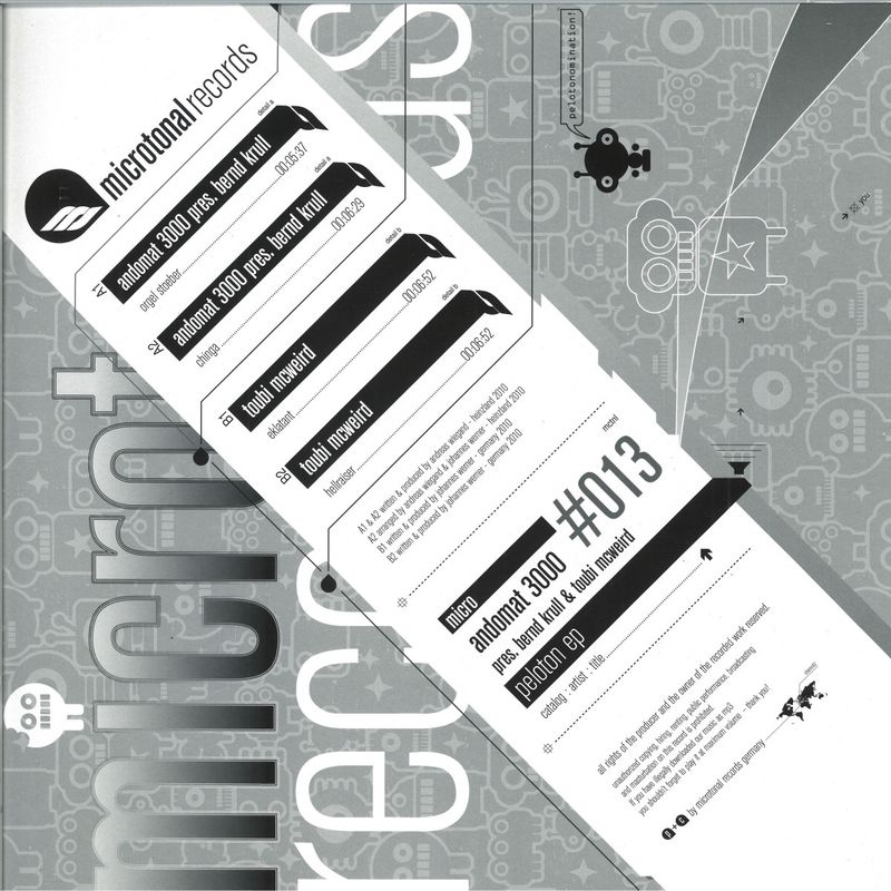 Andomat 3000, Bernd Krull, Toubi Mcweird — Peloton EP vinyl cover