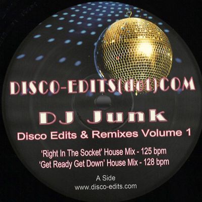 DJ Junk — Disco Edits & Remixes Volume 1 vinyl cover