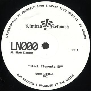 Max Watts — Black Elements EP vinyl cover
