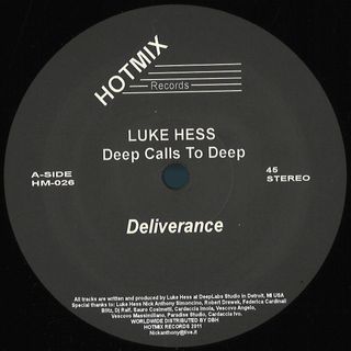 Luke Hess — Deep Calls To Deep vinyl cover