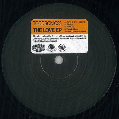 Toddsonic33 — The Love EP vinyl cover