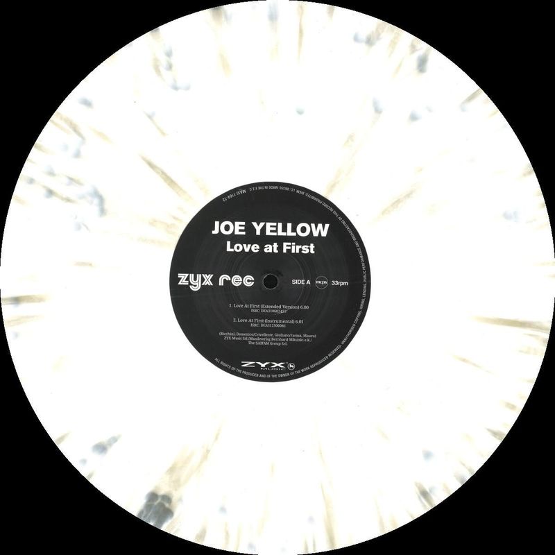 Joe Yellow — LOVE AT FIRST vinyl cover
