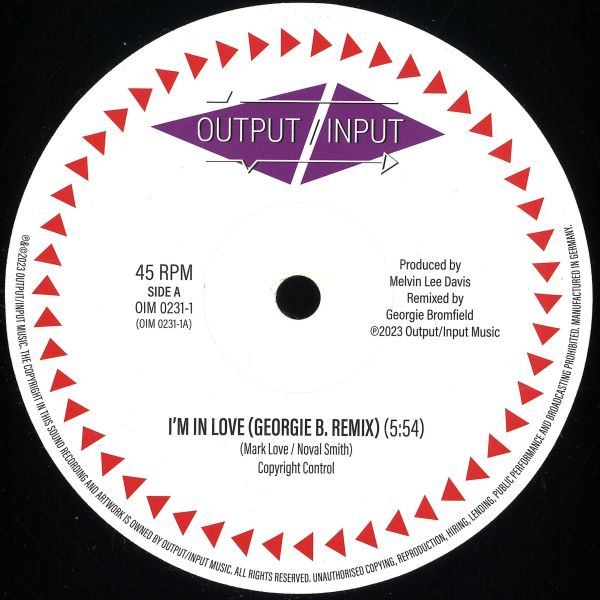 Output, Input — I'm In Love vinyl cover