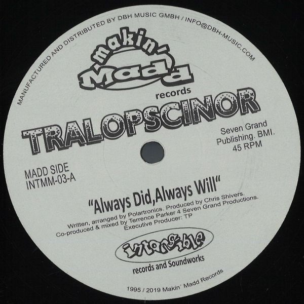 Tralopscinor — Always Did, Always Will / Shadow vinyl cover