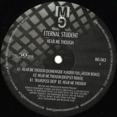 Eternal Student — Here Me Though vinyl cover