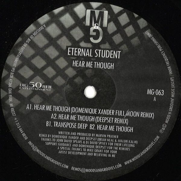 Eternal Student — Here Me Though vinyl cover