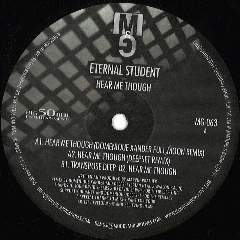 Eternal Student — Here Me Though vinyl cover