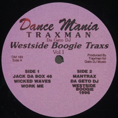 Traxman — Westside Boogie Trax vinyl cover