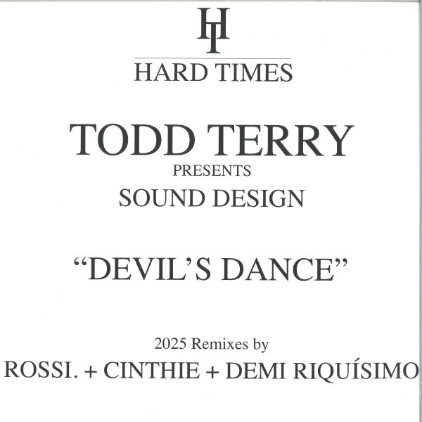 Todd Terry, Sound Design — Devil's Dance (2025 Remixes) vinyl cover