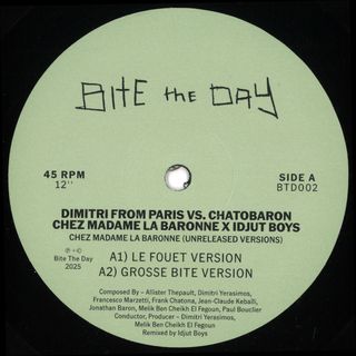 Dimitri From Paris, Chatobaron — Chez Madame La Baronne – Unreleased Idjut Boys Versions vinyl cover