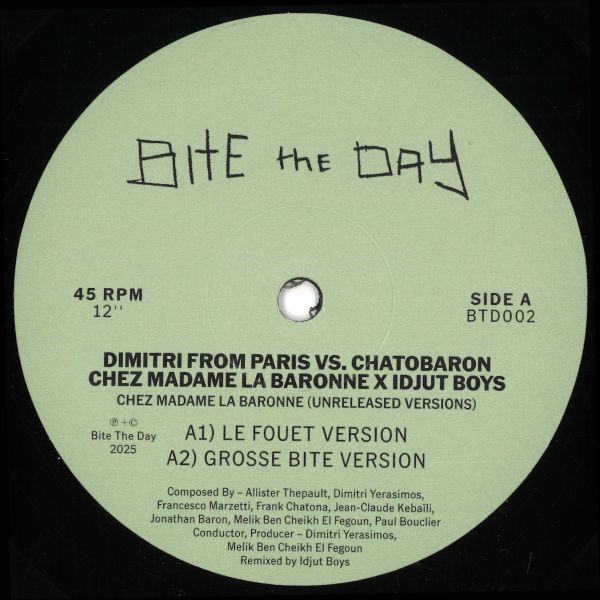 Dimitri From Paris, Chatobaron — Chez Madame La Baronne – Unreleased Idjut Boys Versions vinyl cover