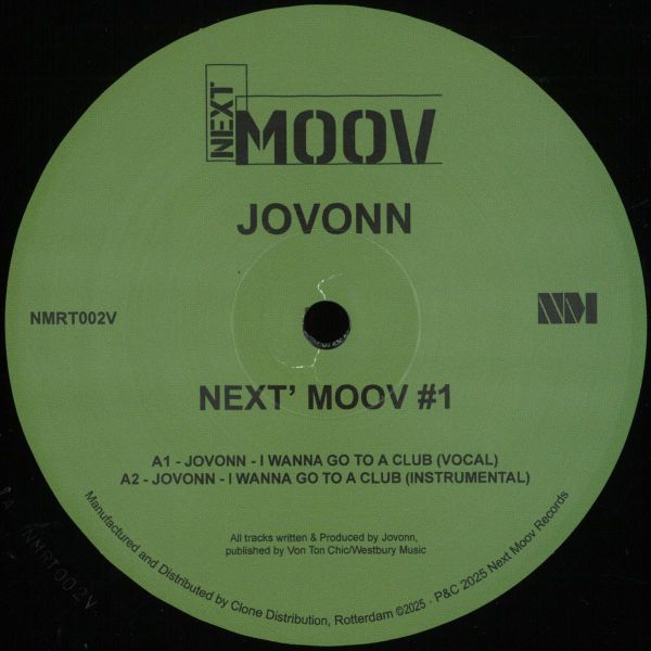 Jovonn — Next Moov #1 vinyl cover
