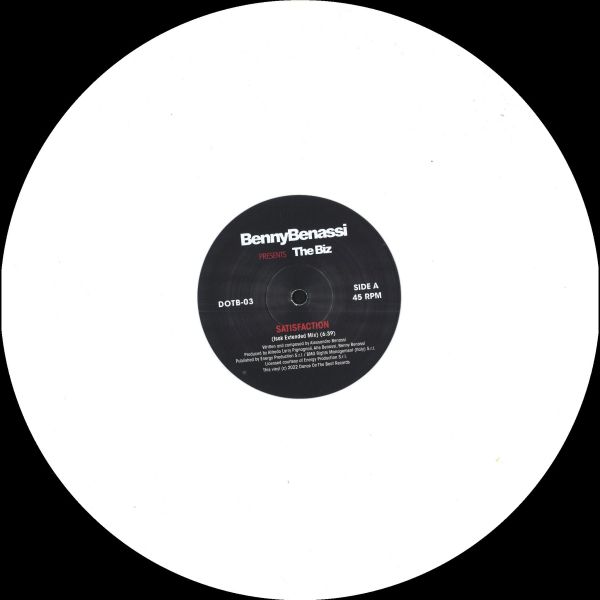 Benny Benassi, The Biz — Satisfaction EP vinyl cover