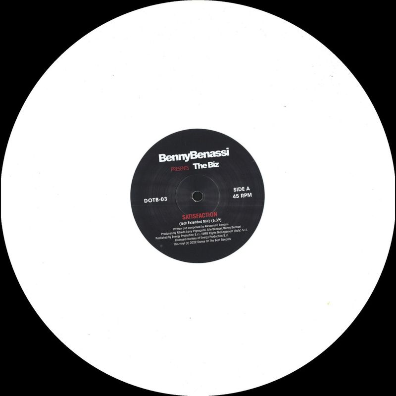 Benny Benassi, The Biz — Satisfaction EP vinyl cover